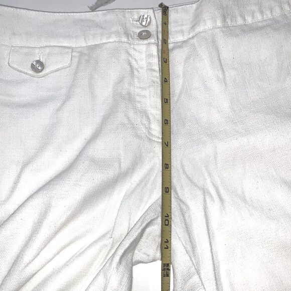 George | Women’s Modern Fit White Casual Office Capris Pants Size 8 - Picture 10 of 12